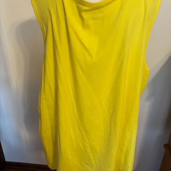 NWOT TALBOTS Yellow Color Stretch Weekend Tank Top (93% Cotton/7% Spandex) - 3x - Picture 6 of 16